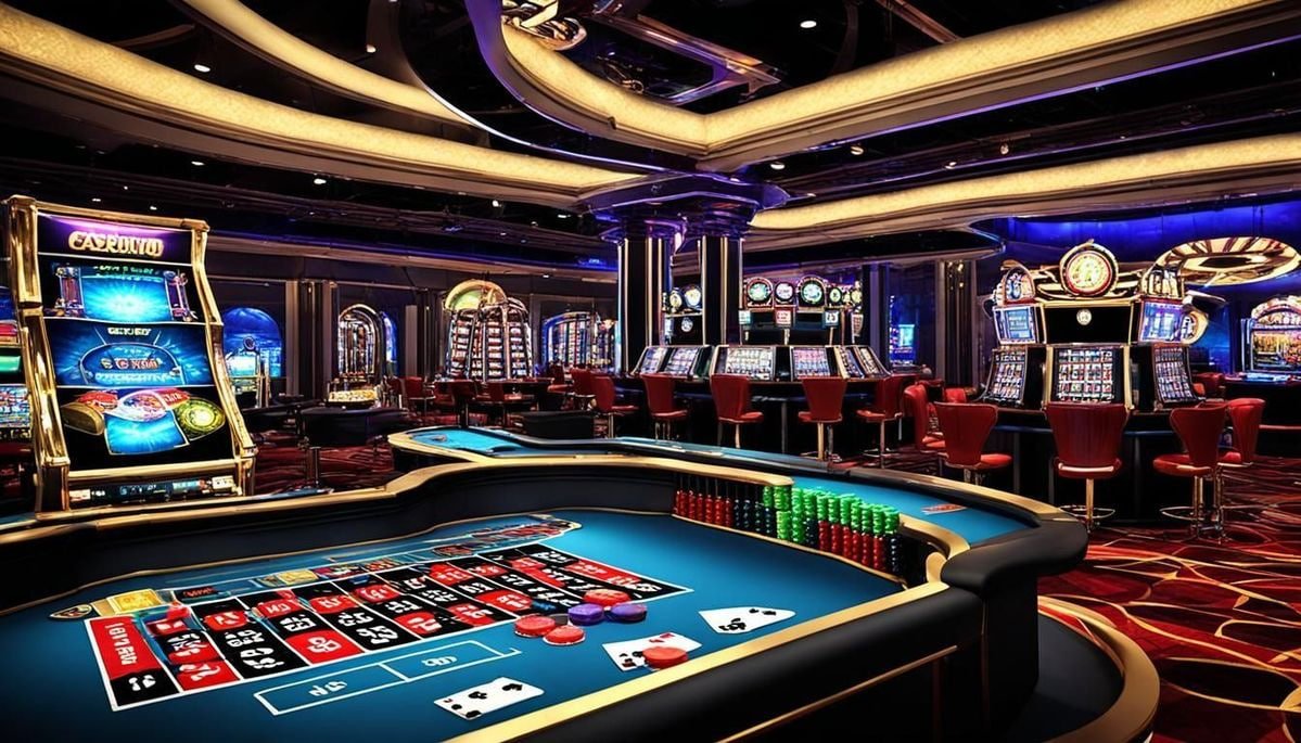 Kontrol taruhan dan tombol spin di game Nolimit City